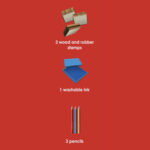 Σετ σφραγίδες και ξυλομπογιές Pj Masks - Image 2