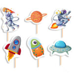 Σετ Στικάκια Photo booth Διάστημα (6 τεμ)