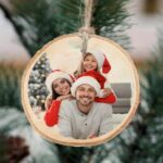 Στολίδι με φωτογραφία σε Κορμό Δέντρου