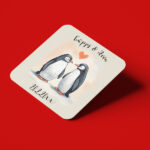 Σουβέρ Αγίου Βαλεντίνου Penguins in Love με όνομα