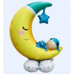 Standing Μπαλόνι Φεγγάρι με μωράκι αγόρι