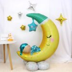 Standing Μπαλόνι Φεγγάρι με μωράκι αγόρι - Image 3