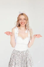 Στέκα Bride με ροζ τούλι - Image 3