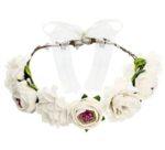 Στεφάνι μαλλιών με άσπρα Λουλούδια