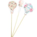 Στικ βάπτισης Αερόστατο Φλοράλ (3 τεμ)