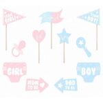 Στικάκια PhotoBooth Gender Reveal party (11 τεμ)