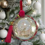 Χριστουγεννιάτικο Στολίδι Στρογγυλό 3D - Μπαλαρίνα Με Όνομα