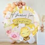 Στρογγυλή Αφίσα Βάπτισης - Μέλισσα - Image 2