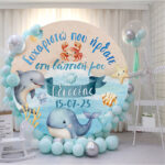 Στρογγυλή Αφίσα Βάπτισης Θάλασσα - Image 2