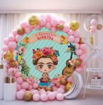 Στρογγυλή Αφίσα Βάπτισης Frida Kahlo - Image 2