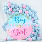 Στρογγυλή Αφίσα Gender Reveal 'Boy or Girl' - Image 2