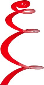 Swirl Διακοσμητικά Οροφής foil κόκκινα (12τεμ) - Image 2