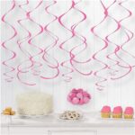 Swirl Διακοσμητικά Oροφής Ροζ (12 τεμ) - Image 2