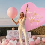 Τεράστιο Μπαλόνι ροζ Καρδιά  Love You Mom (160cm) - Image 2