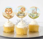 Topper Cupcake Ζώα της Ζούγκλας (6 τεμ) - Image 2