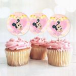 Topper Cupcake Baby Minnie (6 τεμ)