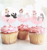 Topper Cupcake Μπαλαρίνα (6 τεμ)