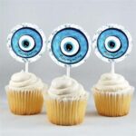 Topper Cupcake με όνομα Ματάκι (8 τεμ)