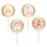 Topper Cupcake Πριγκίπισσα (8 τεμ) - Image 2