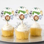 Topper Cupcake Ζώα της Ζούγκλας (6 τεμ)