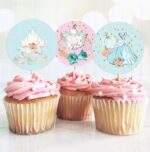 Topper Cupcake Σταχτοπούτα (6 τεμ)