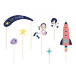 Topper τούρτας Διάστημα (7 τεμ)