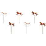 Toppers για Cupcakes Άλογο Vintage (6 τεμ)