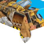 Τραπεζομάντηλο Μπουλντόζες πλαστικό (120x180cm)