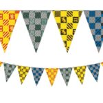 Τριγωνικά Σημαιάκια οίκοι Hogwarts - Harry Potter