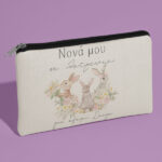 Τσαντάκι νεσεσέρ για Νονά - Κουνελάκια - Image 2