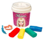 Βαζάκι με πλαστελίνες - Barbie