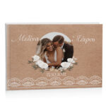 Βιβλίο Ευχών γάμου - Craft με Δαντέλα