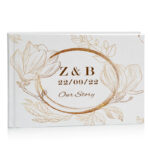 Βιβλίο Ευχών γάμου - Χρυσή Παιώνια