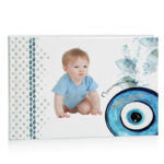 Βιβλίο Ευχών βάπτισης - θέμα Ματάκι