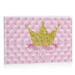 Βιβλίο ευχών βάπτισης - ροζ Στέμμα