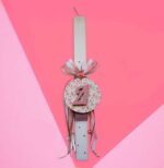 Λαμπάδα με Μονόγραμμα - Φλοράλ