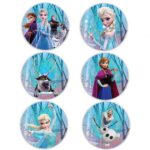Ξύλινες Κονκάρδες Frozen (6 τεμ)