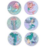 Ξύλινες Κονκάρδες Γοργόνα (6 τεμ)