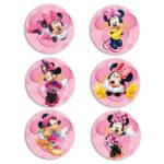 Ξύλινες Κονκάρδες Minnie Mouse (6 τεμ)