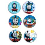 Ξύλινες Κονκάρδες Τόμας το Τρενάκι (6 τεμ)