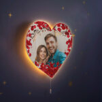 Ξύλινο Φωτιστικό καρδιά - Love Petals - Image 2