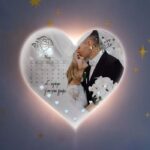 Ξύλινο Φωτιστικό καρδιά - Love Calendar - Image 2