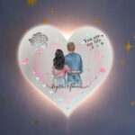 Ξύλινο Φωτιστικό καρδιά - Together Forever - Image 2
