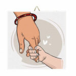 Ξύλινο Καδράκι "Mother's Hand"