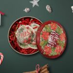 Χριστουγεννιάτικο κουτί με 4 plexi στολίδια Ευχές - Image 3