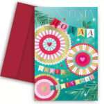 Χριστουγεννιάτικη Κάρτα - Ροζέτες