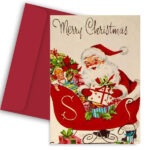 Χριστουγεννιάτικη Kάρτα - Vintage Santa