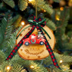 Χριστουγεννιάτικο Στολίδι με 6 μαγνητάκια - Κορμός δέντρου - Image 3