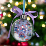 Χριστουγεννιάτικο Στολίδι Μπάλα με Φωτογραφία - Stitch - Image 2