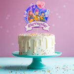 Διακοσμητικό Topper Τούρτας με όνομα - K-Pop Demon Hunters